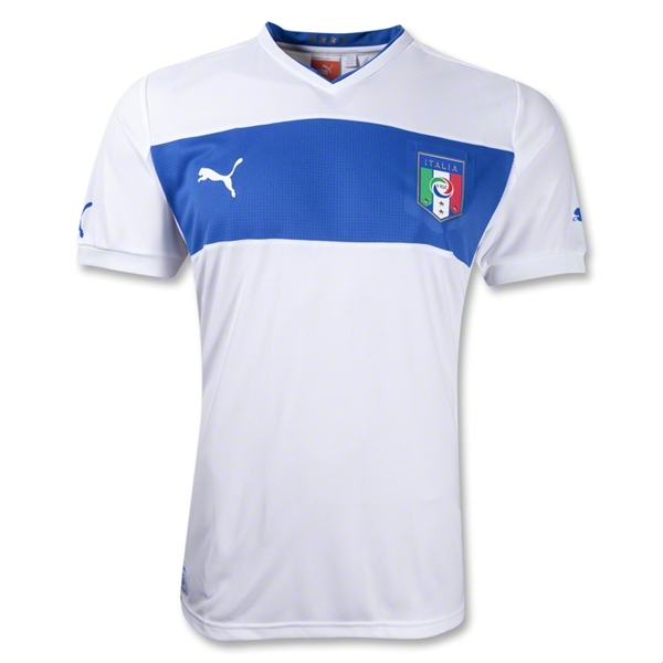 2012 Italy Away White Replica Soccer Jersey Shirt