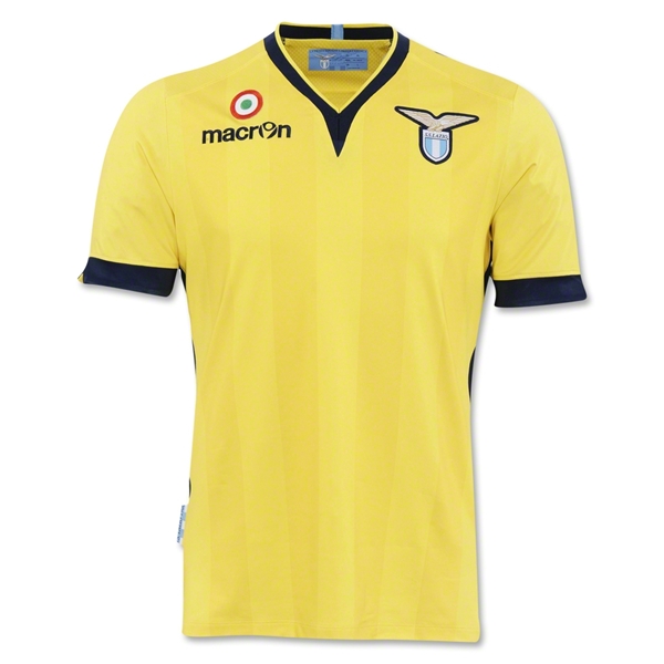 13-14 Lazio Away Yellow Soccer Jersey Shirt