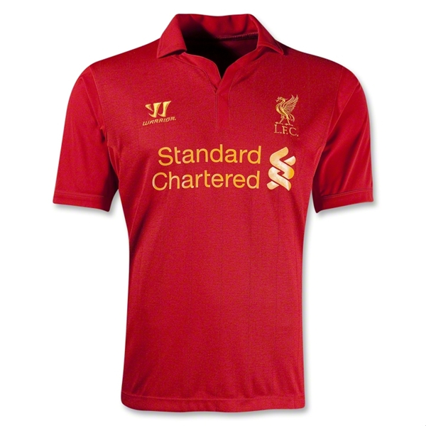 12/13 Liverpool Red Home Soccer Jersey Shirt Replica
