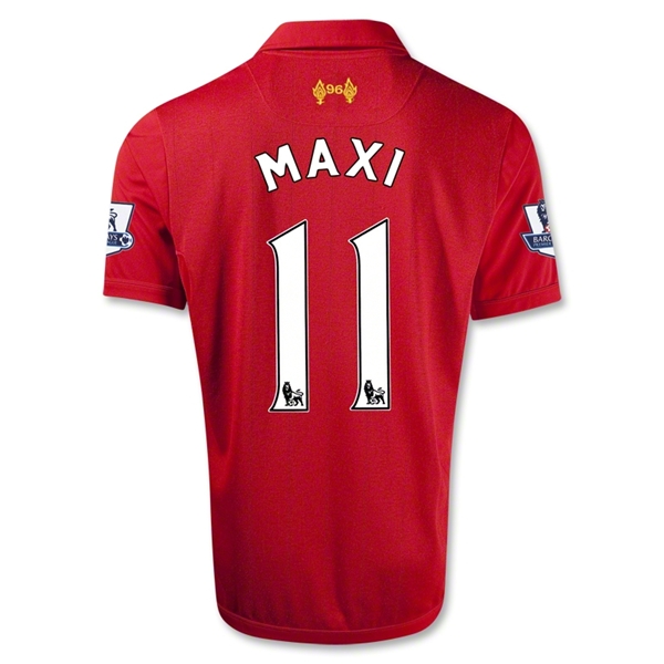 12/13 Liverpool #11 MAXI Red Home Soccer Jersey Shirt Replica