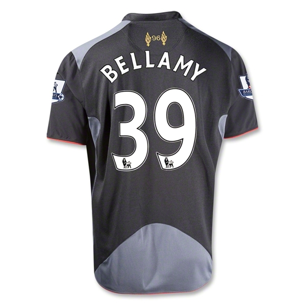 12/13 Liverpool #39 BELLAMY Black Away Soccer Jersey Shirt Replica