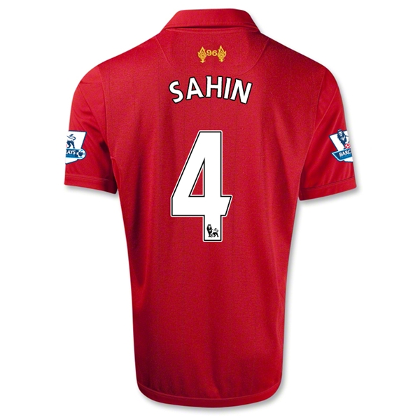 12/13 Liverpool #4 Sahin Red Home Soccer Jersey Shirt Replica