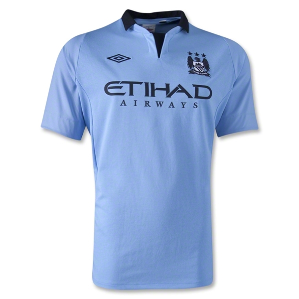12/13 Manchester City Blue Home Soccer Jersey Shirt Replica