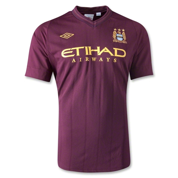12/13 Manchester City Red Away Soccer Jersey Shirt Replica