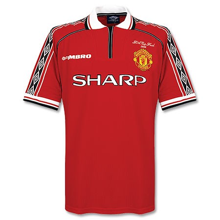 98-00 Manchester United Home Soccer Jersey Shirt