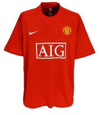 06-08 Manchester United Home Soccer Jersey Shirt