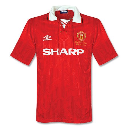 92-94 Manchester United Home Soccer Jersey Shirt
