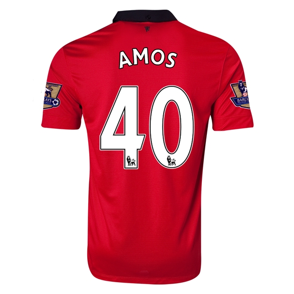13-14 Manchester United #40 AMOS Home Jersey Shirt