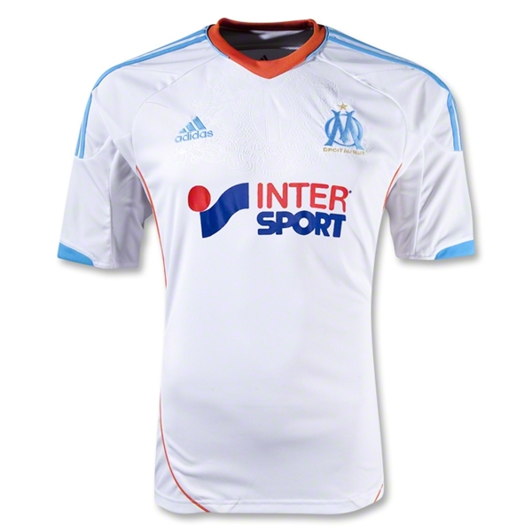 12/13 Marseille White Home Soccer Jersey Shirt Replica