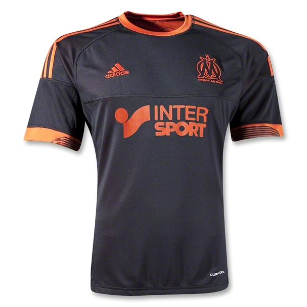 12/13 Marseille Black Away Soccer Jersey Shirt Replica