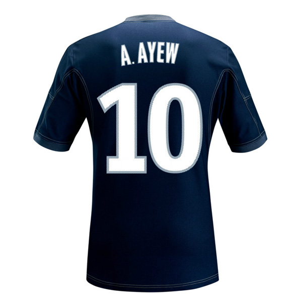 13-14 Marseilles #10 A.Ayew Away Black Jersey Shirt