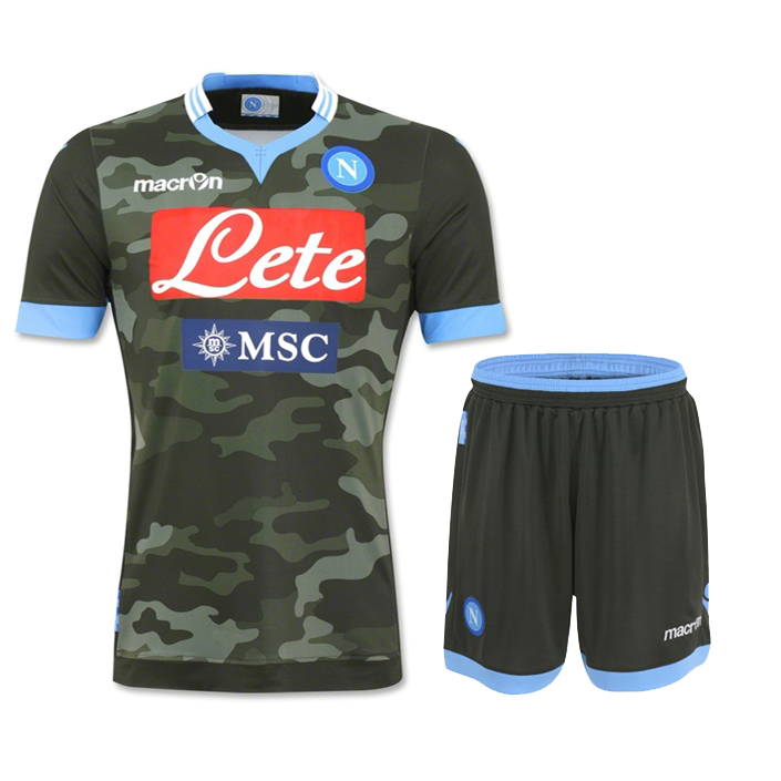 13-14 Napoli Away Green Jersey Kit(Shirt+Short)