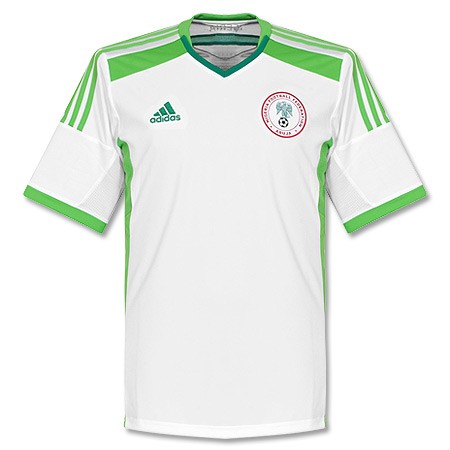 2014 Nigeria Away White Soccer Jersey Shirt Replica