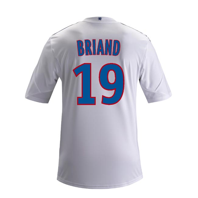 13-14 Olympique Lyonnais #19 Briand Home White Jersey Shirt