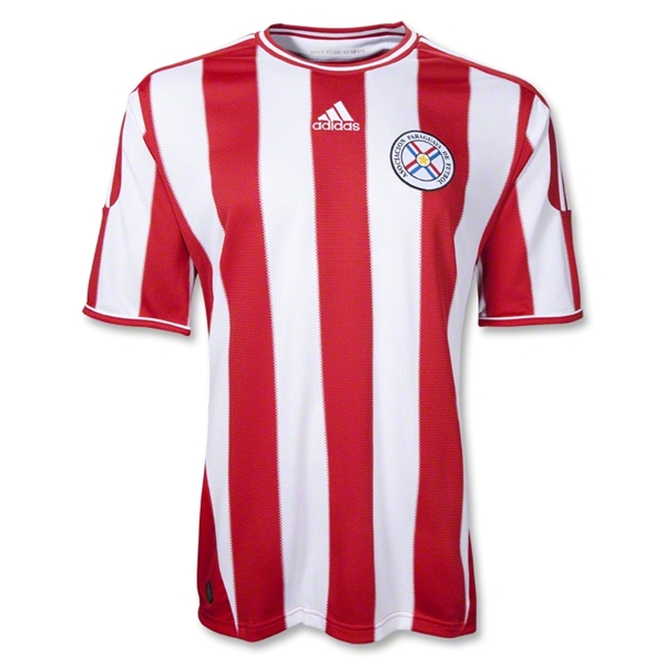 2011 Paraguay Home Red And White Soccer Jersey Shirt Replica
