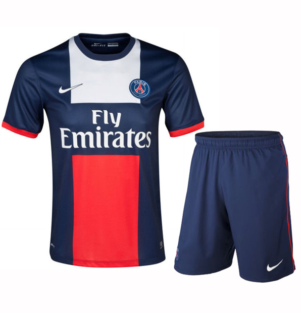 13-14 PSG Home Soccer Jersey Kit (Shirt+Short)