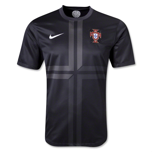 2013 Portugal Away Black Thailand Quality Replica Jersey Shirt