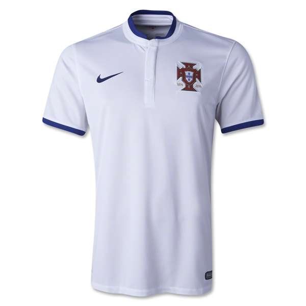 2014 World Cup Portugal Away White Jersey Whole Kit(Shirt+Short+Socks)