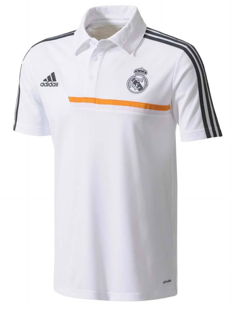 2014 Real Madrid White Core Polo T-Shirt