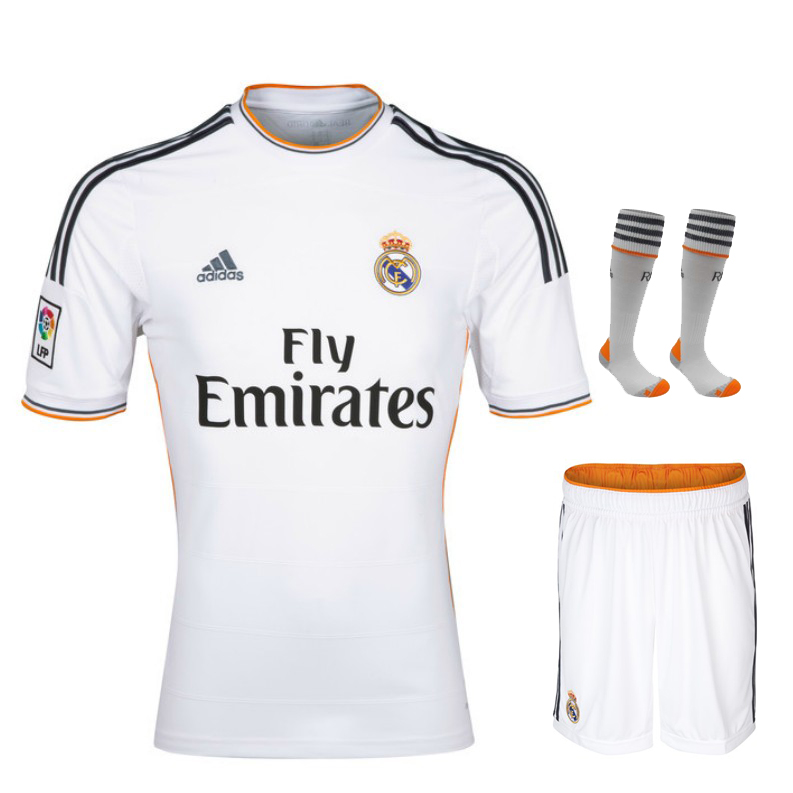 13-14 Real Madrid Home Jersey Whole Kit(Shirt+Short+Socks)