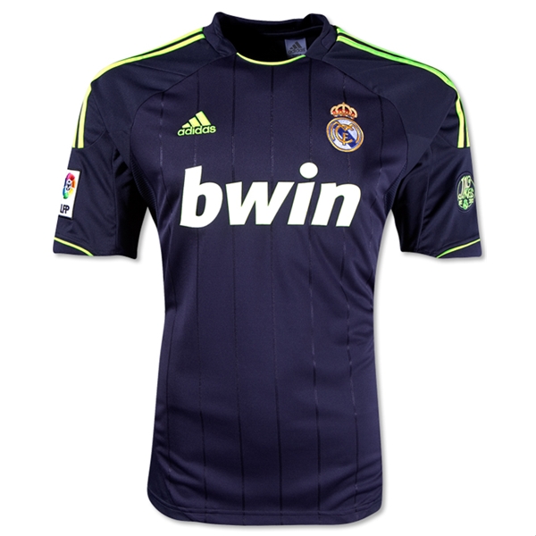 12/13 Real Madrid Replica Black Away Soccer Jersey Shirt