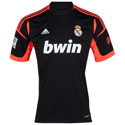 12/13 Real Madrid Replica Black Goalkeeper Soccer Jersey Shirt