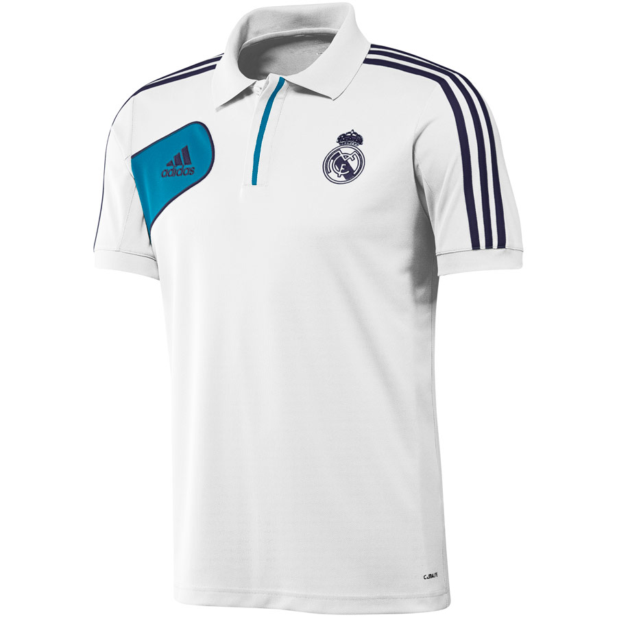 12/13 Real Madrid White Polo T-Shirt