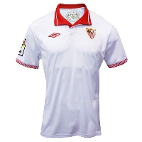 12/13 Sevilla Home White Soccer Jersey Shirt Replica