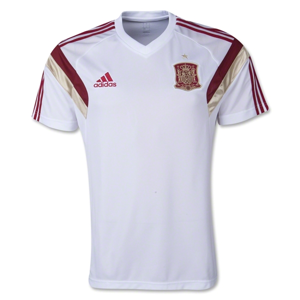 2014 World Cup Spain White Training Jersey Shirt