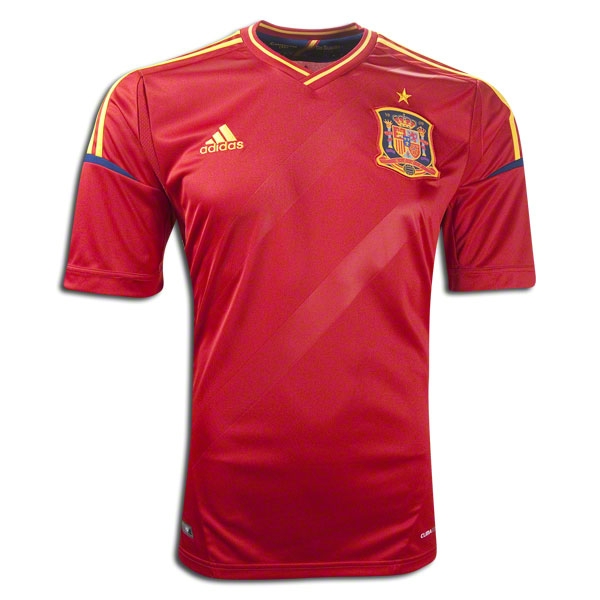 2012 Spain Red Home Replica Soccer Jersey Shirt