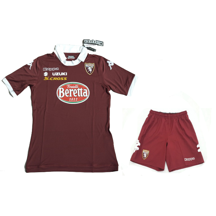 13-14 Torino FC Home Red Soccer Jersey Kit(Shirt+Short)