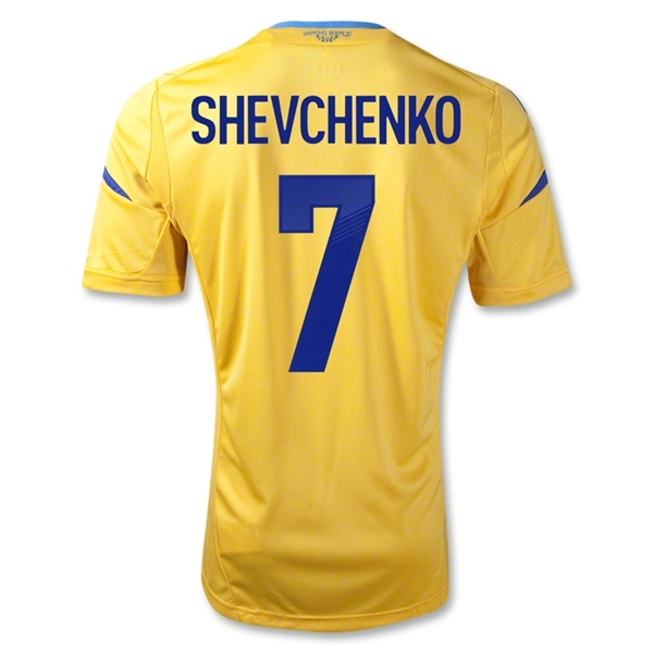 11-13 Ukraine #7 Shevchenko Home Jersey Shirt