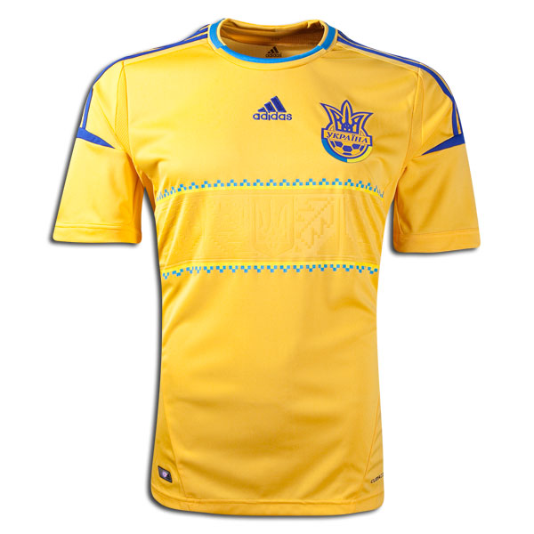 2012 Ukraine Home Yellow Soccer Jersey Shirt Replica
