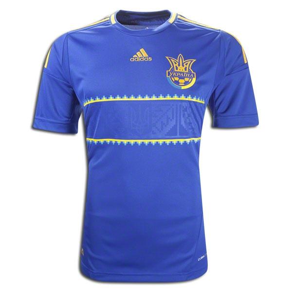 2012 Ukraine Away Blue Soccer Jersey Shirt Replica