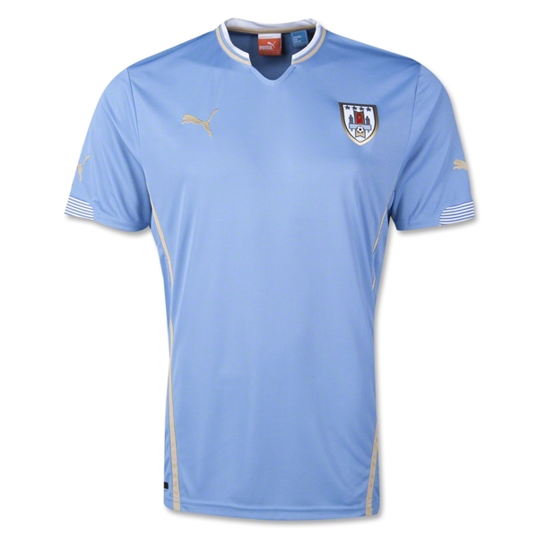 2014 World Cup Uruguay Home Soccer Jersey Shirt