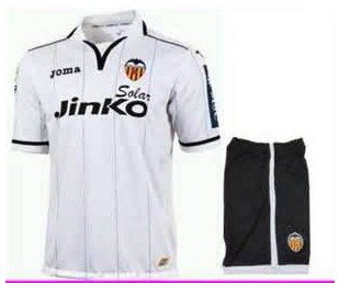 12/13 Valencia Home Soccer Jersey Kit (Shirt+Short)