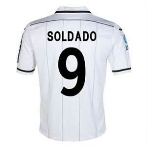 12/13 Valencia #9 Soldado Home Soccer Jersey Shirt Replica