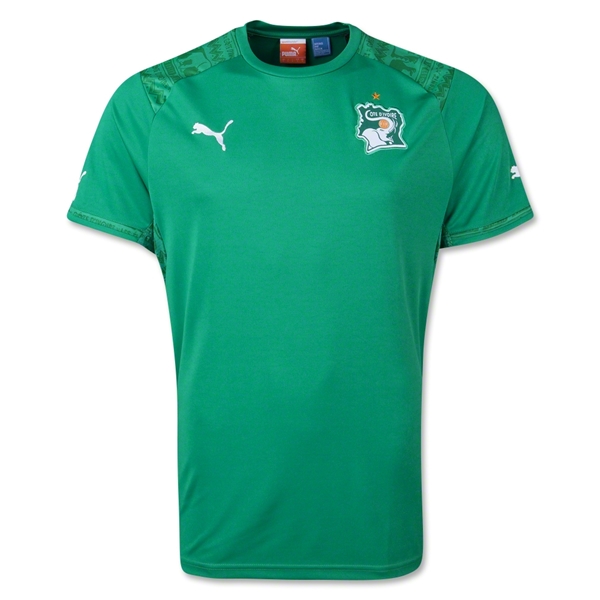 2014 World Cup Cote d'Ivoire Away Green Soccer Jersey Shirt